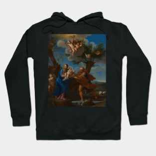 The Flight into Egypt by Carlo Maratti Hoodie